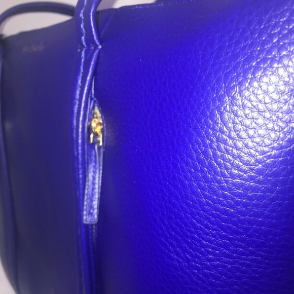 Vera Bradley GAGE BLUE Leather Mallory TOTE NWT - Picture 4 of 8